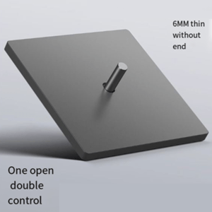 Dial lever switch socket 86 type concealed ultra-thin matte panel household wall power supply one open single double control