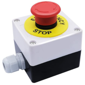 Button mushroom head 22mm self-locking NO STOP power supply 220v emergency stop switch control box