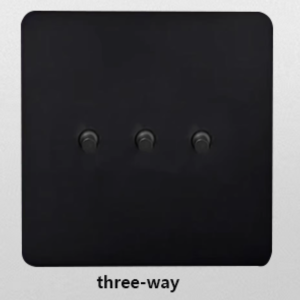 Switch socket Antique black dial ultra-thin 86 type switch socket panel