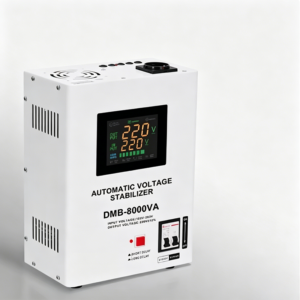 TMB New electronic single-phase automatic voltage regulator, rated at 220 V AC, suitable for 3 kVA, 5 kVA, 8 kVA, and 10 kVA equipment, specifically designed to stabilize the power supply for household appliances