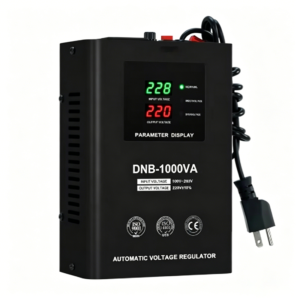 DNB 1000VA – 3000VA Automatic Single-Phase Voltage Regulator/Stabilizer; Wall-Mounted Household AC 220V Appliance; For Use with SVC